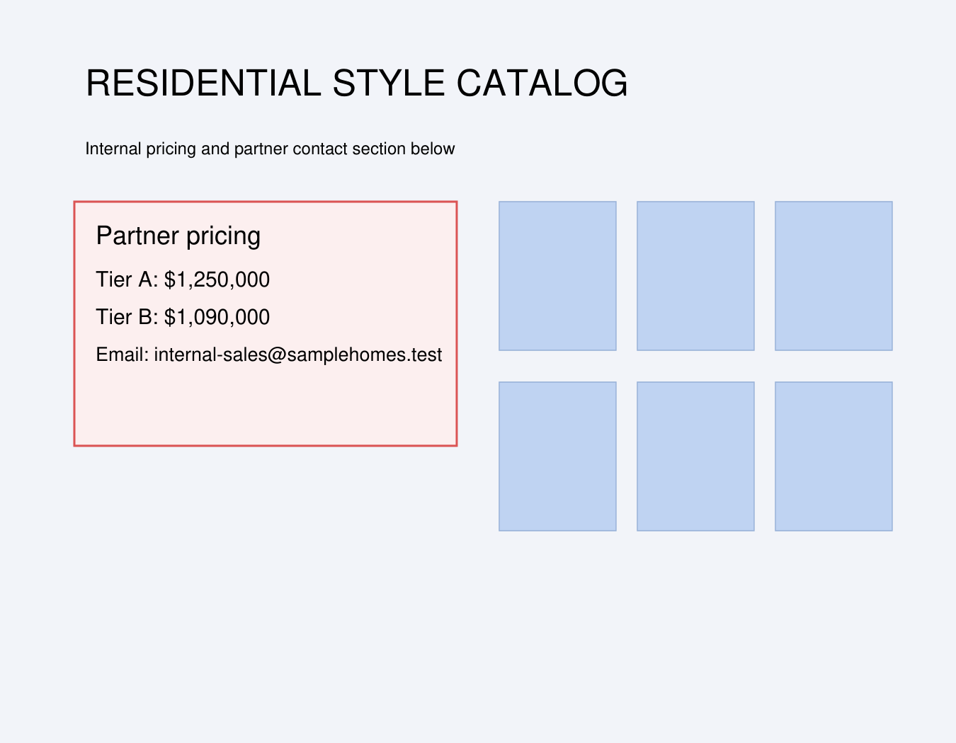 Brochure page before region redaction of confidential pricing area.